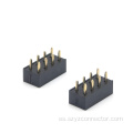 Encabezado femenino de 2.54 mm dual fila recta